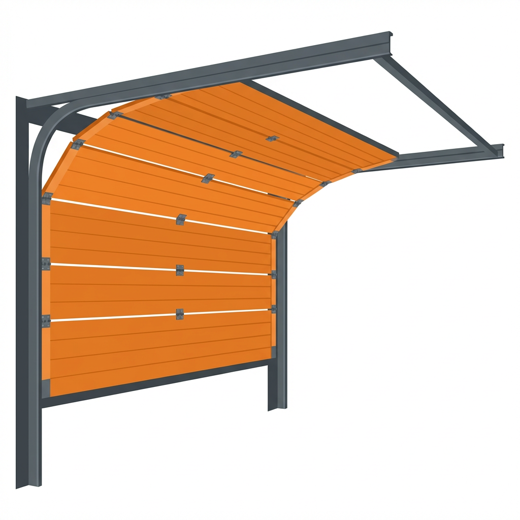 Sectional garage door